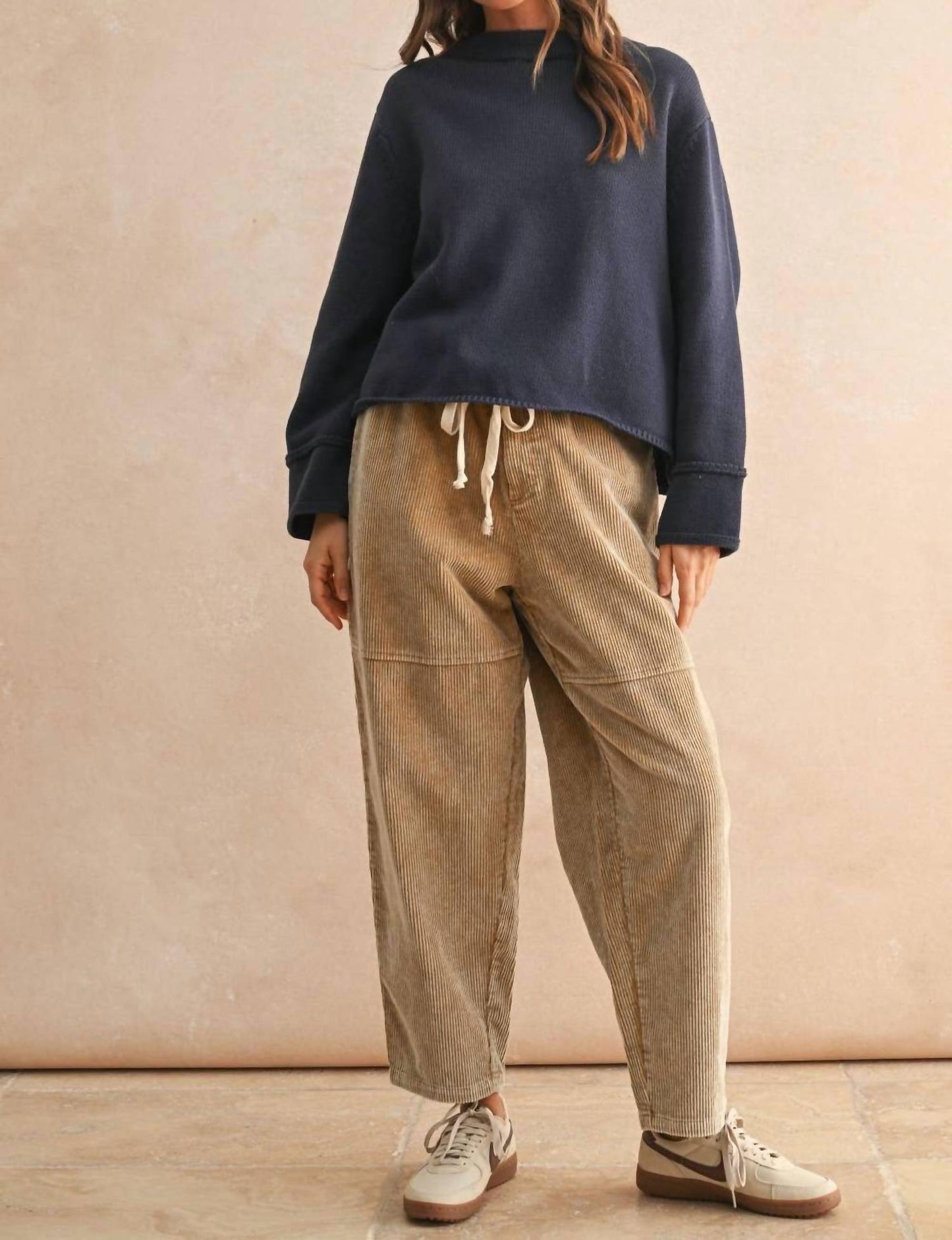 Miou Muse - Slight Oversized Sweater Top