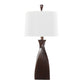 Curvo 2-Piece Copper Bronze Polyresin Table Lamps with Linen Shade