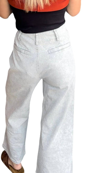 Entro - Wide Leg Denim Crops