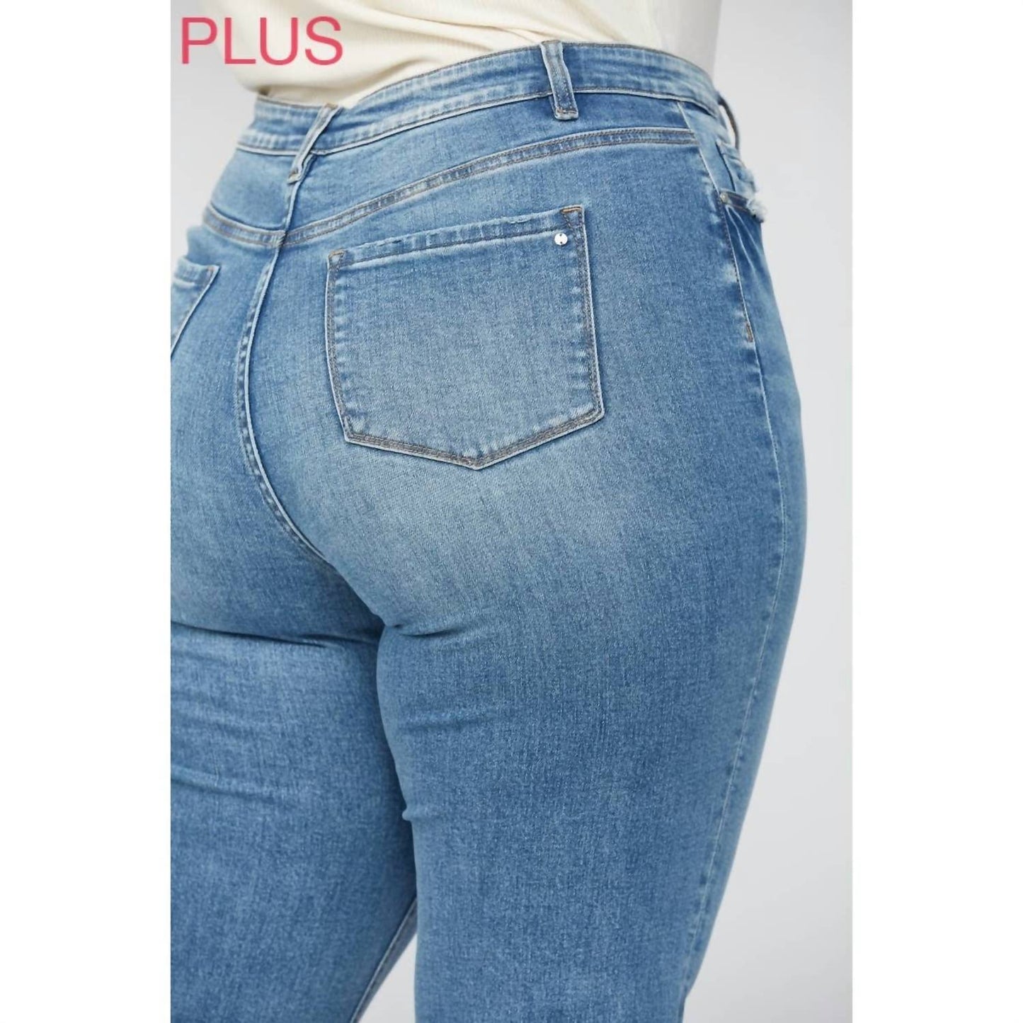 Mica Denim - Super High Rise Straight Leg (plus Size )
