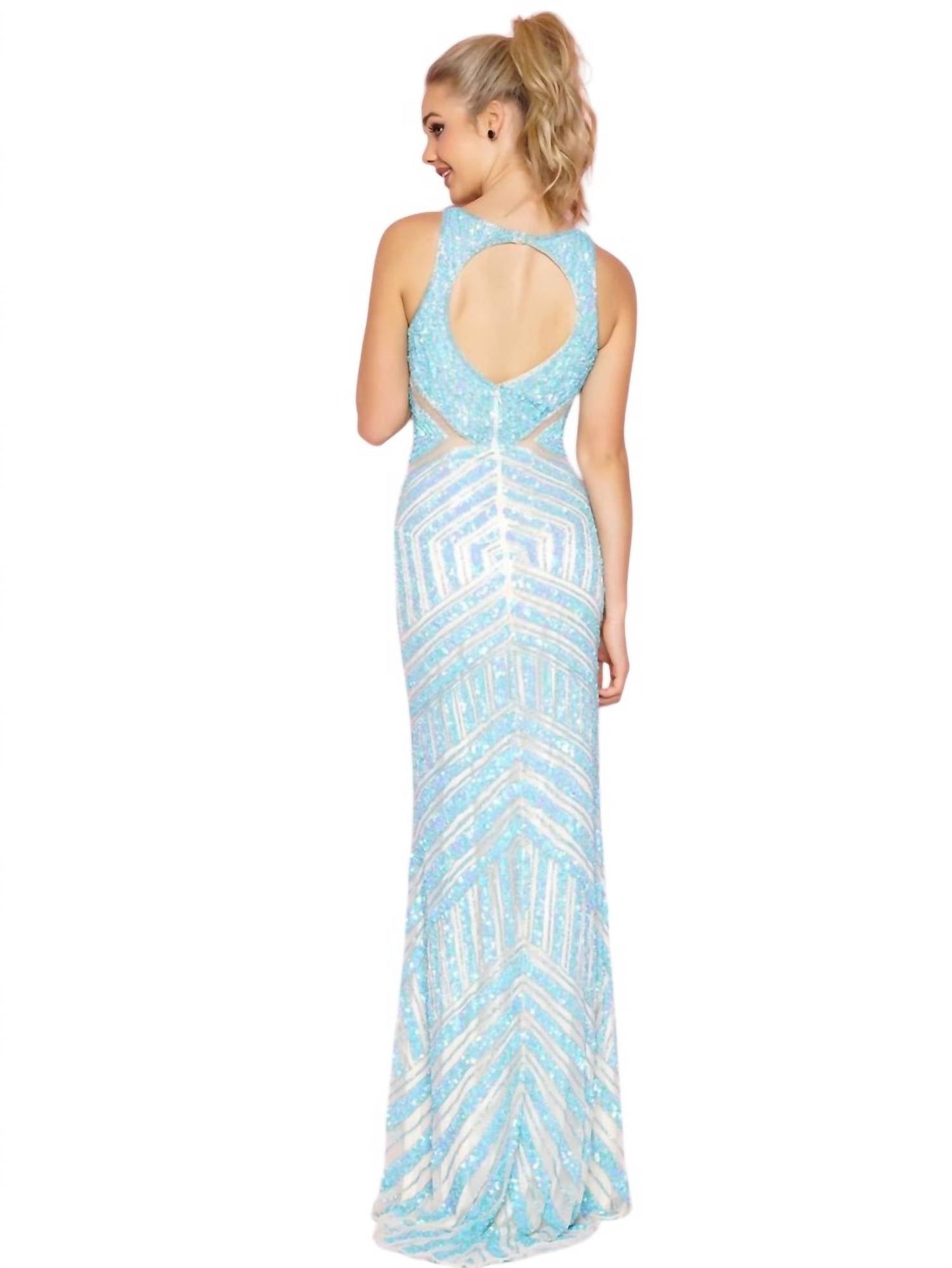 Mac Duggal - Sequin long prom dress