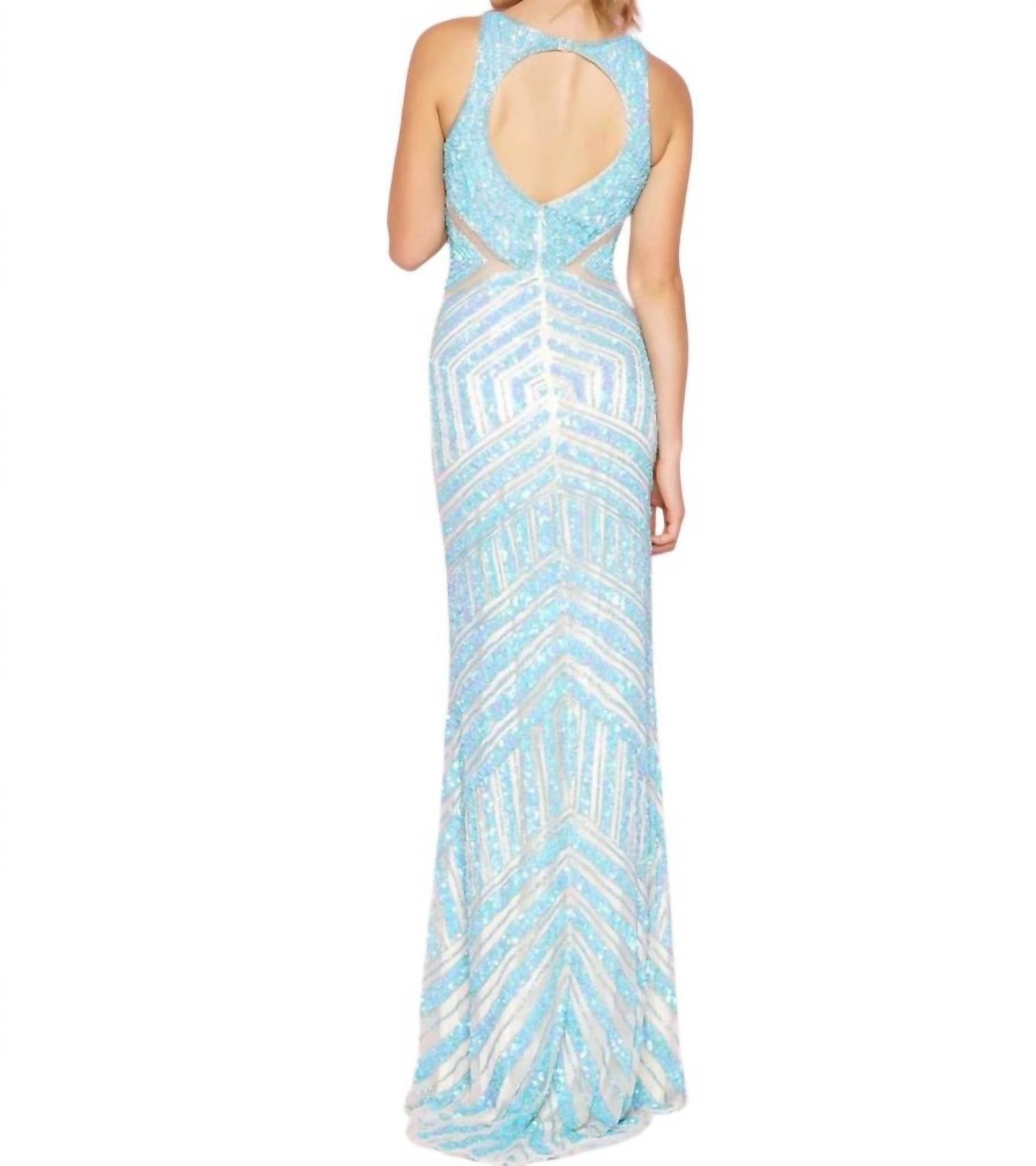Mac Duggal - Sequin long prom dress