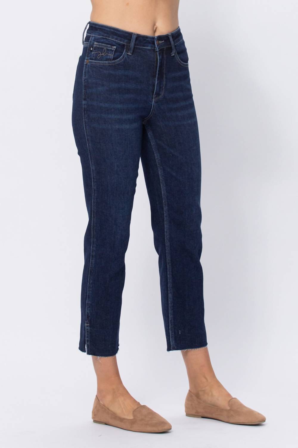 Judy Blue - Hi Waist Cropped Straight Leg