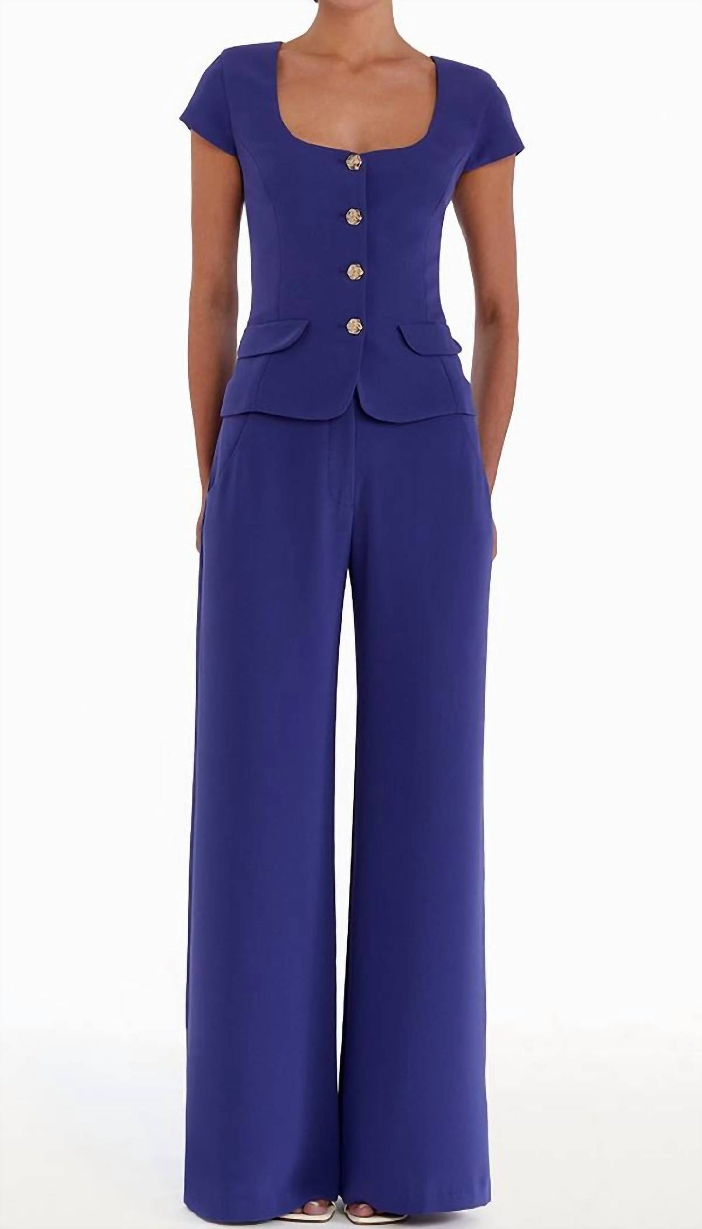 Amanda Uprichard - Short Sleeved Kya Top