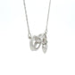 .04ct Diamond Cross Religious Pendant Sterling Silver