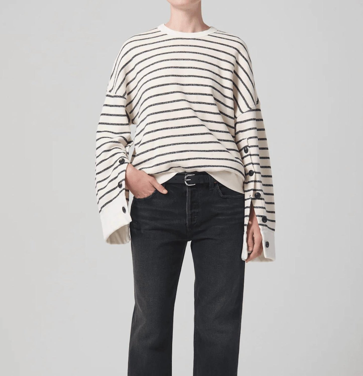 Citizens Of Humanity - Luella Cape Sleeve Fleece Sweatshirt