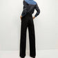 Veronica Beard - Taylor Cropped High Rise Wide Leg Jean