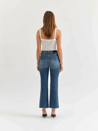 Daze - Soho High Rise Ankle Flare Denim Jeams
