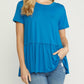 Entro - Short Sleeve Peplum Top