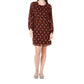 Black Tape - Women's Tape Geometric Print Shift Dress