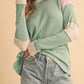 Aemi + Co - Gretel Colorblock Lightweight Sweater Top