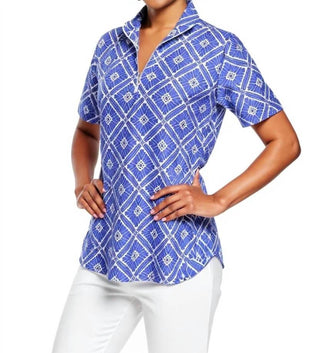 Katherine Way - Bayside Short Sleeve Polo Top