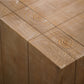 Rustic Wood Coffee Table, 49in Modern Farmhouse Rectangular Table for Living Room