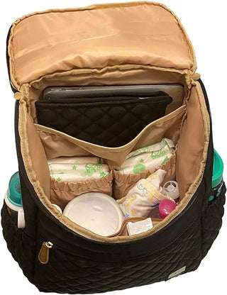 G'ccioni Diaper Bag Backpack, Multifunction,Travel Bag,Nappy Changing Mat,Double Compartments, StrollerStraps,Waterproof