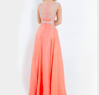 Rachel Allan - Beaded Chiffon Prom Gown