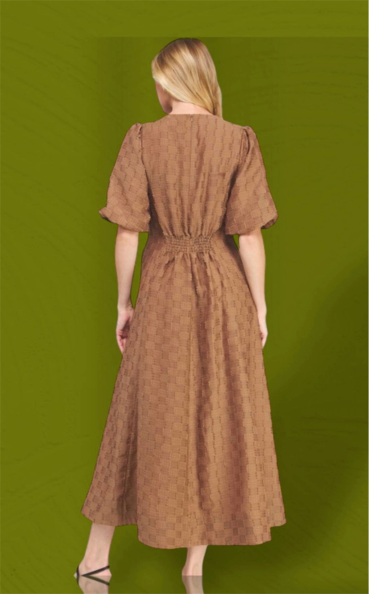 &Merci - Women's Speck Textured Midi Dress