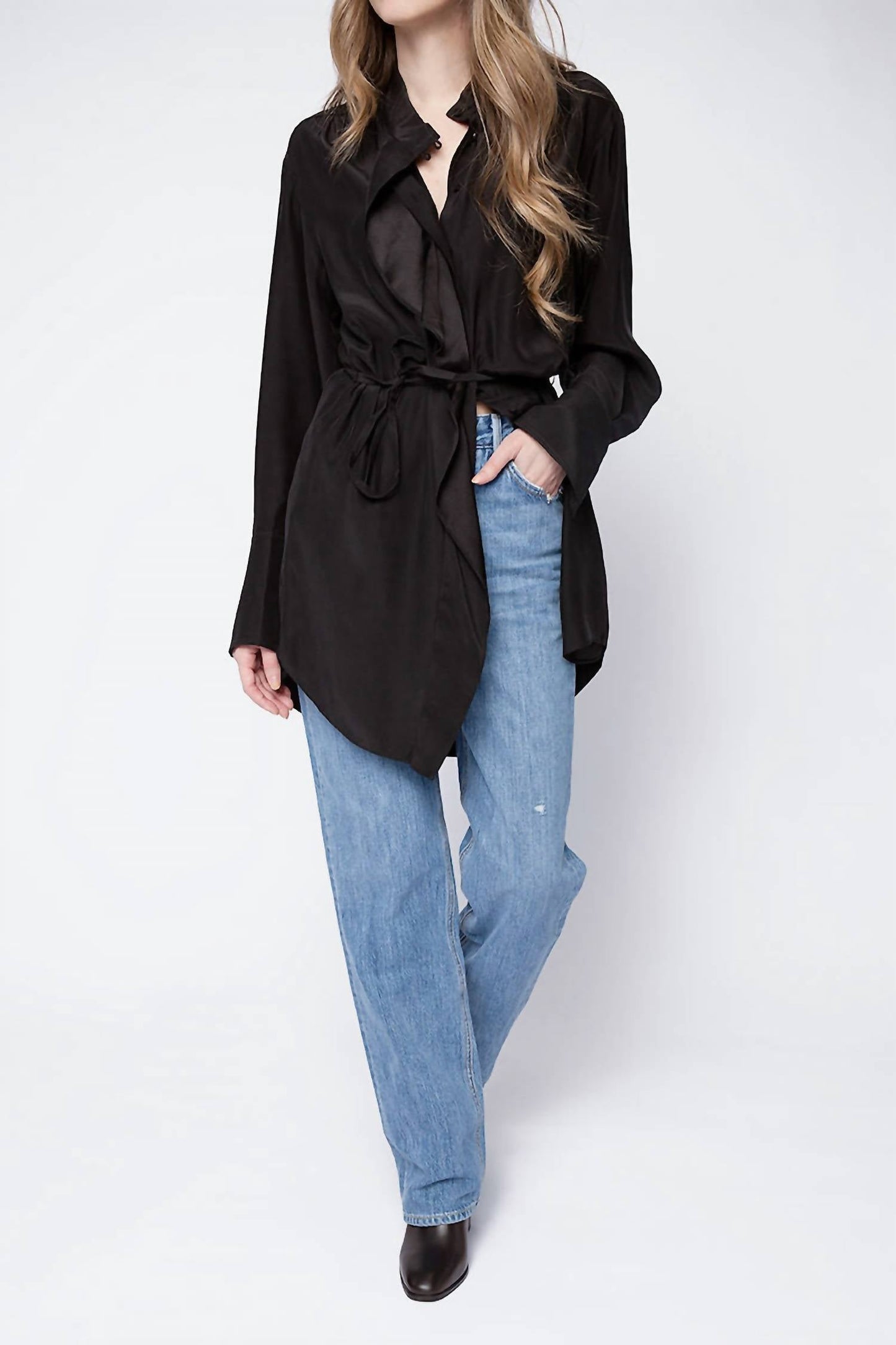 Frame - Cravat Collared Dress