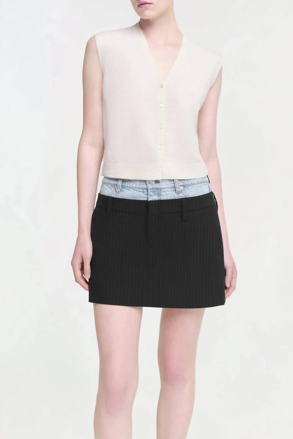 Simkhai - Rilee Double waistband combo mini skirt