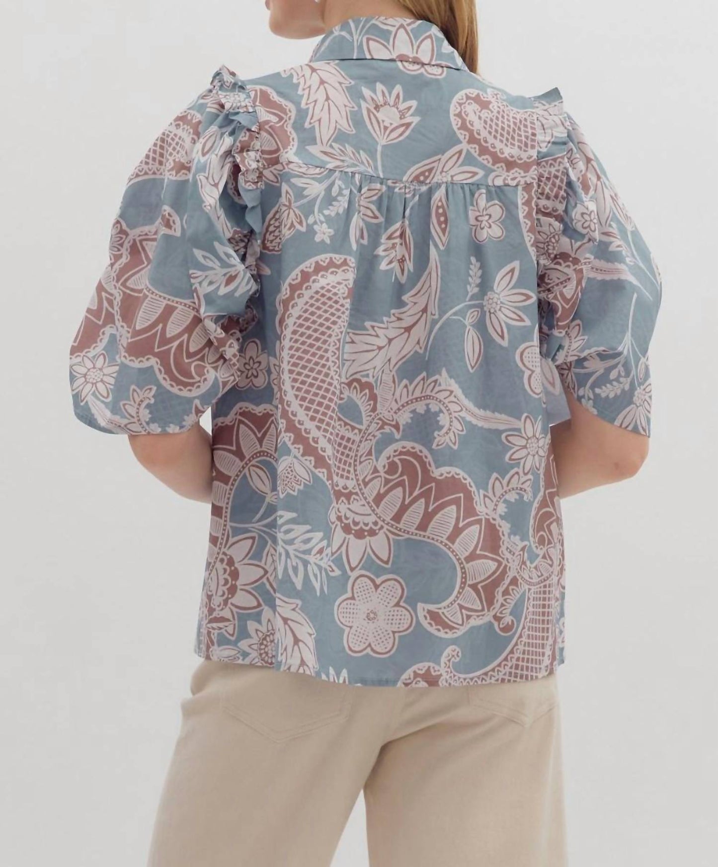 Entro - Palo Alto Modern Paisley Top