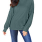 Basic Bae - Sleek Ribbed Mock Neck Knit Top