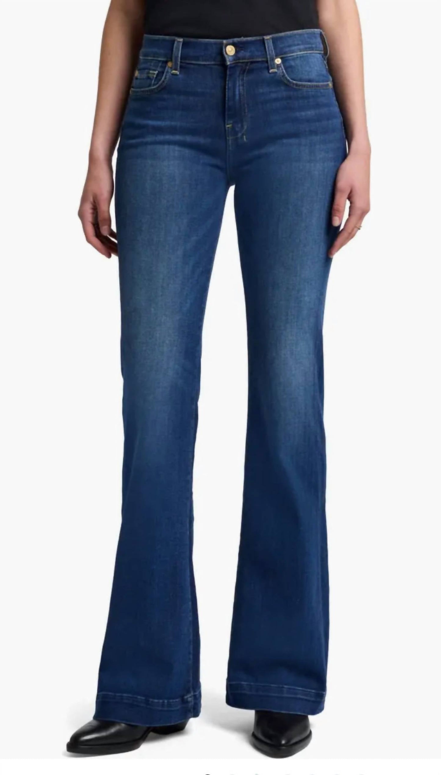 7 For All Mankind - Slim Illusion Tailorless Dojo Trouser Leg Jeans