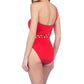 Kenneth Cole - Sexy Cut Out One Shoulder One Piece Swimsuit