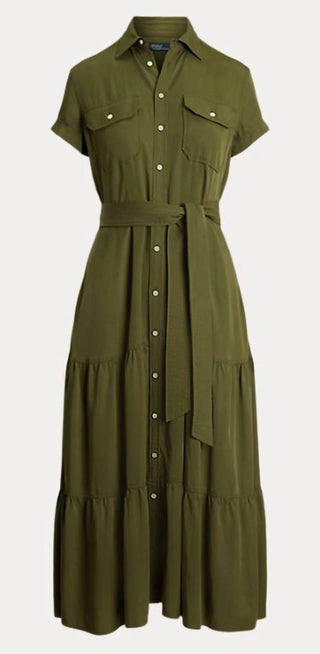 Polo Ralph Lauren - Belted Tiered Shirtdress