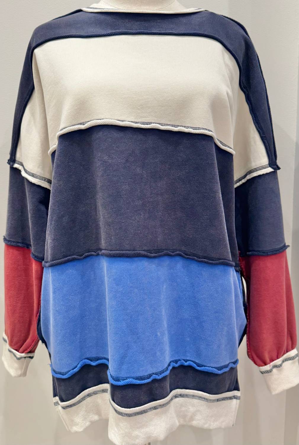 Aemi + Co - Rugby Striped Sweatshirt