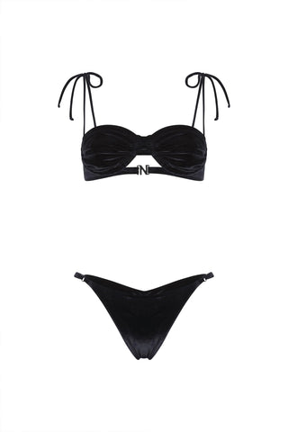 Nelblu - Esencia Brassiere-like Bikini Top And Bottom Set