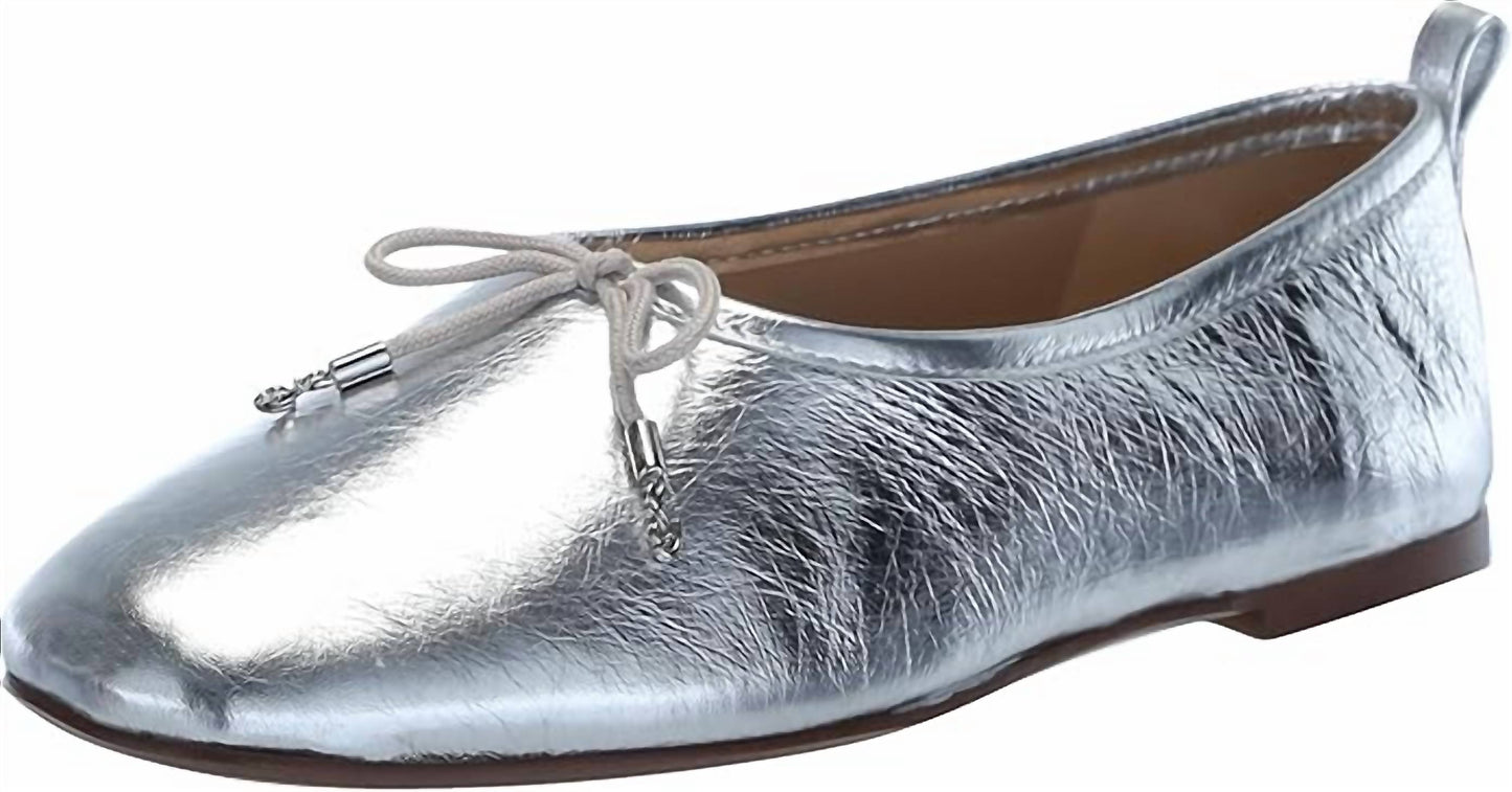 Sam Edelman - Women's Ari Bow Detailed Slip On Squared Toe Ballet Flats