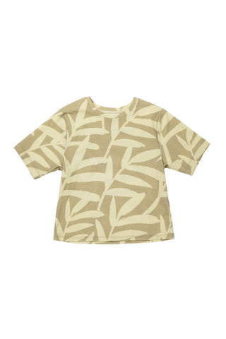 Omamimini - Boys' Boxy T-Shirt with All Over Print