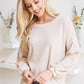 Wholesale Fashion Square - Plus Size Waffle Knit Puff Sleeve Sweater