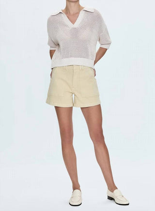 Pistola - Emma Open Knit Short Sleeve Polo