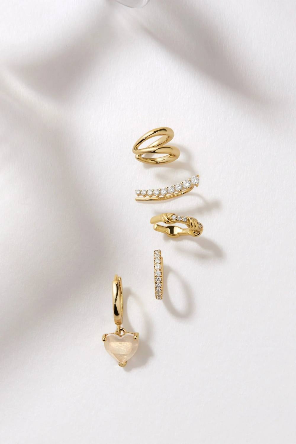 Eklexic - Women's Double Cuff Earrings