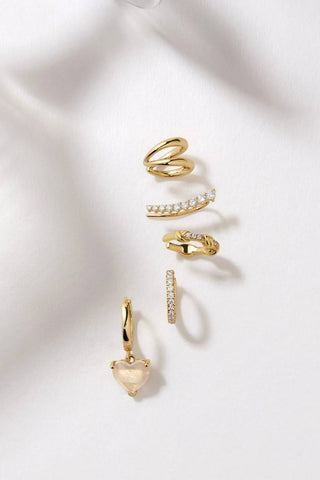 Eklexic - Women's Double Cuff Earrings