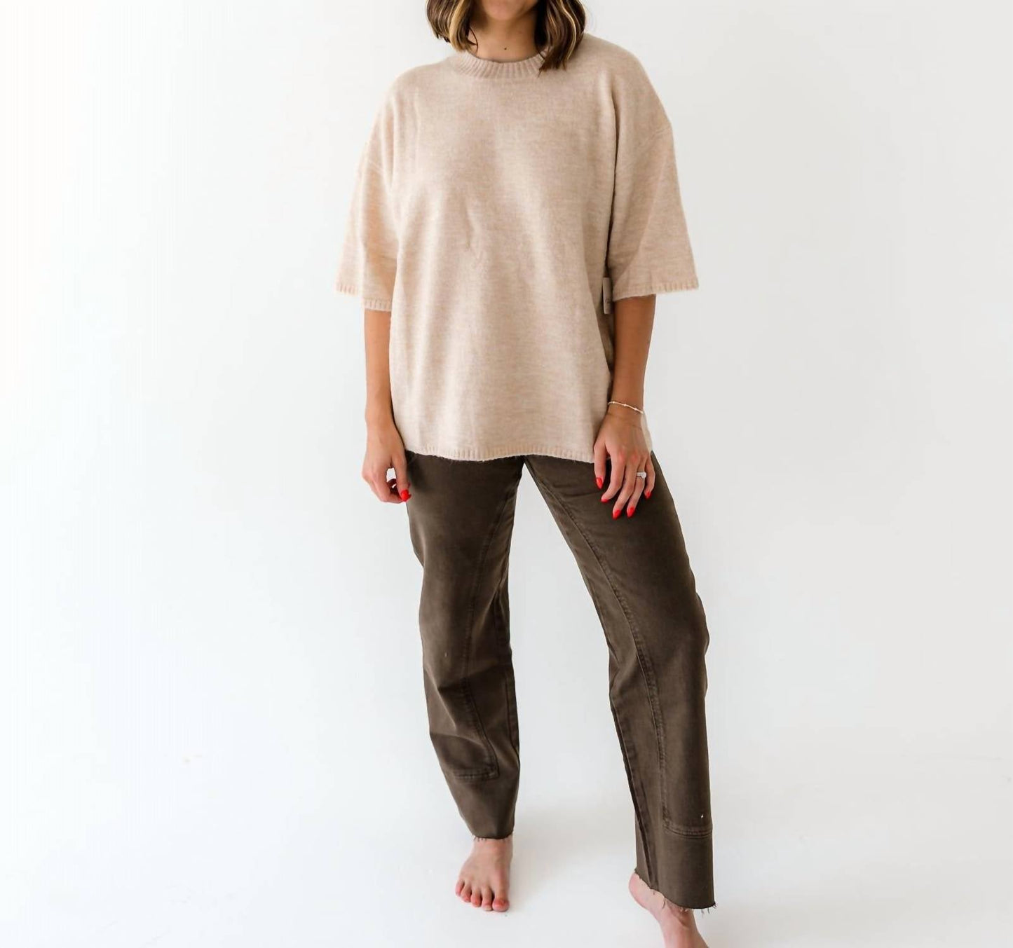 Free People - We The Free Risk Taker Mid Rise Straight Jeans