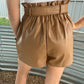 Dolce Cabo - Honey Vegan Leather Shorts