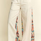 Jade By Jane - Mid Rise Paisley Print Patchwork Pants