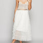 Pol - Sleeveless Crochet With Lace Ruffle Dress