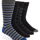 Calvin Klein Men's Assorted Pattern Dress Crew Socks - 4 Pack