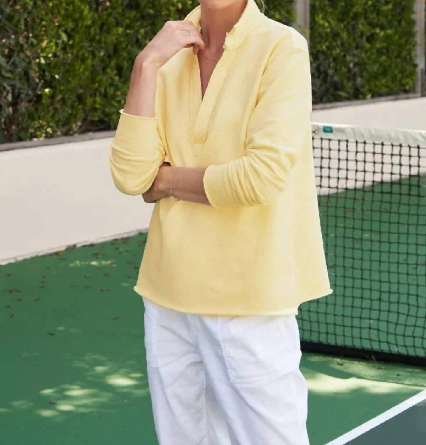 Frank & Eileen - Patrick Triple Fleece Popover Henley Top