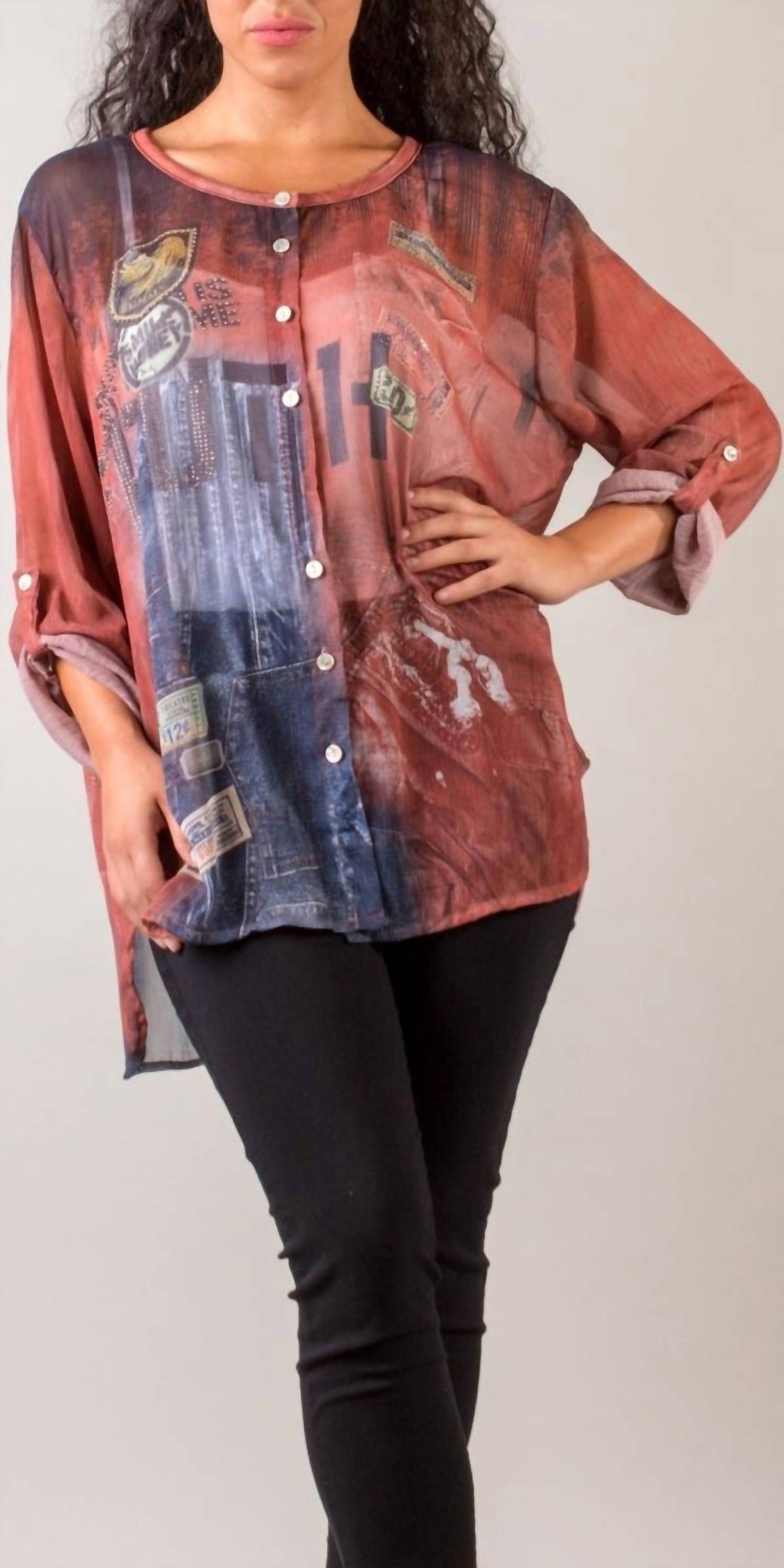 Gigi Moda - Fabrio Crystal Truth Tunic