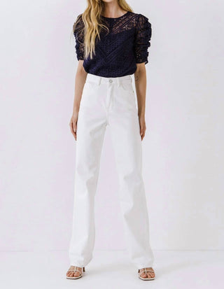 Endless Rose - Lillian Lace Embroidered Top