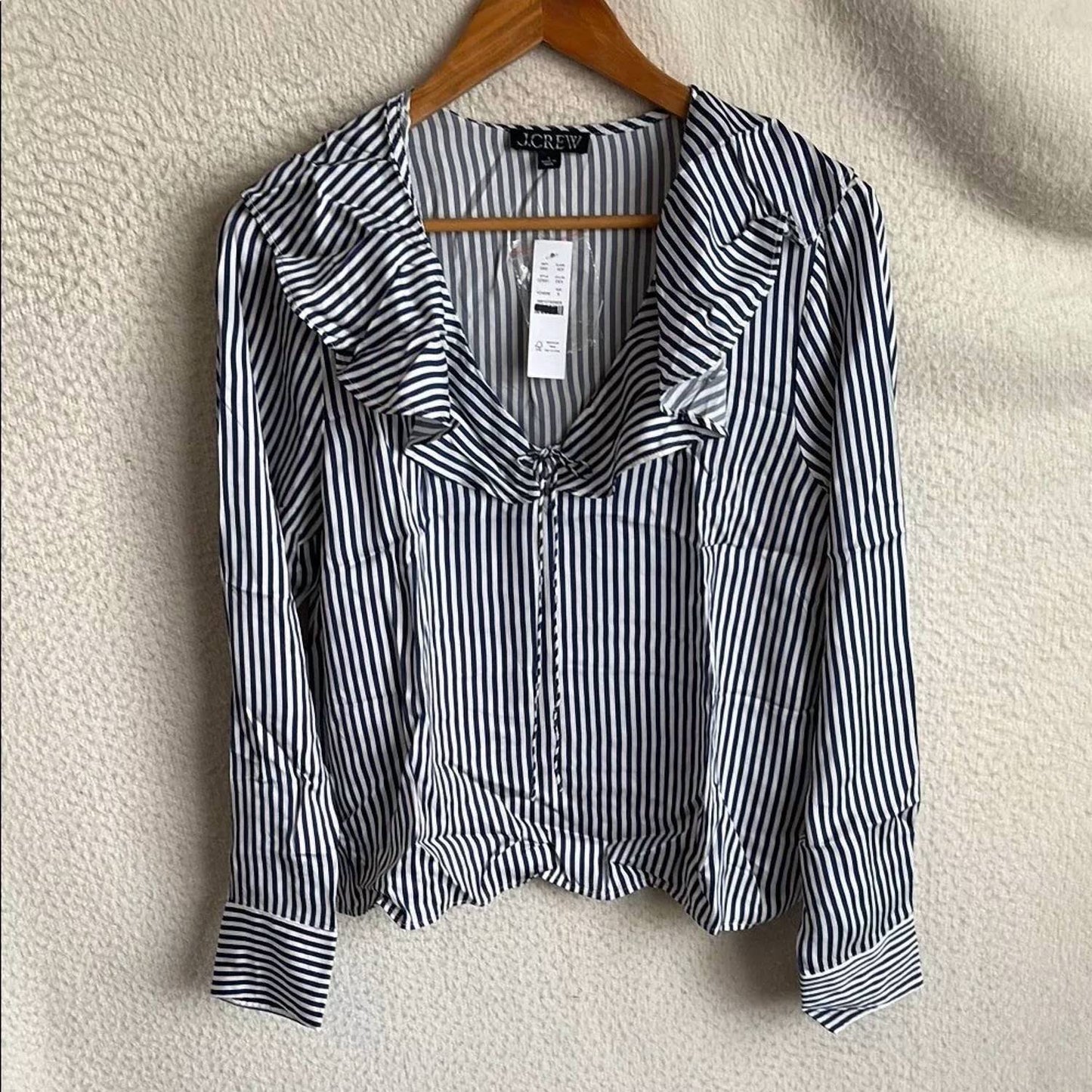 J.Crew - Women's Goldie Top In Striped Satin