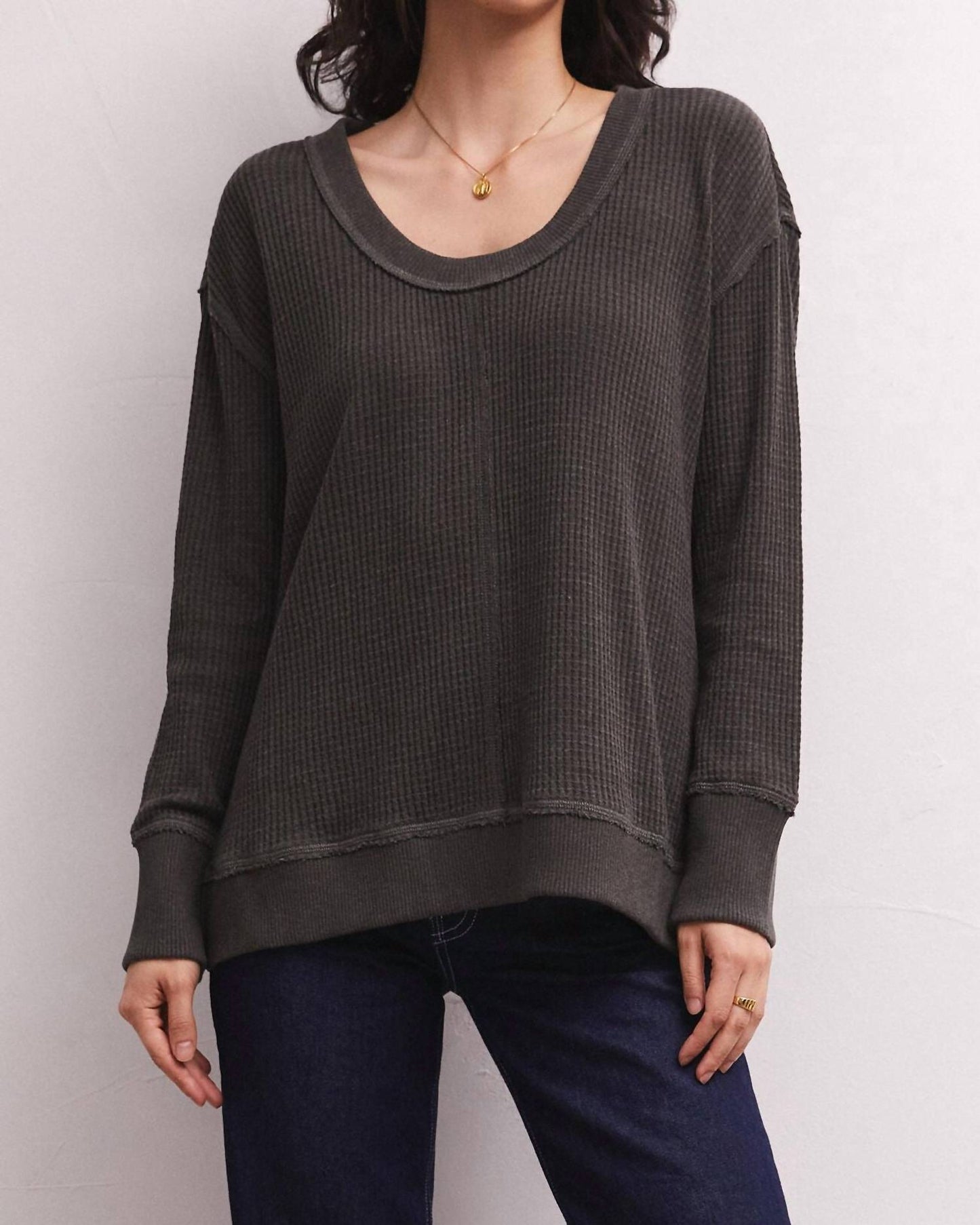 Z Supply - Willow Waffle Long Sleeve Top