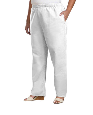 On The Plus Side - Relaxed Stretch Twill Pants - Plus