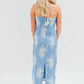 Arose Studio - Embroidered Halter Maxi Dress