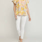 Entro - Floral Potter Sleeve Shirt