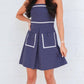 2.7 August Apparel - Eva Ric Rac Trim Dress