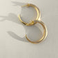 Astor & Orion - Women's Crescent Large Hoops Earrings